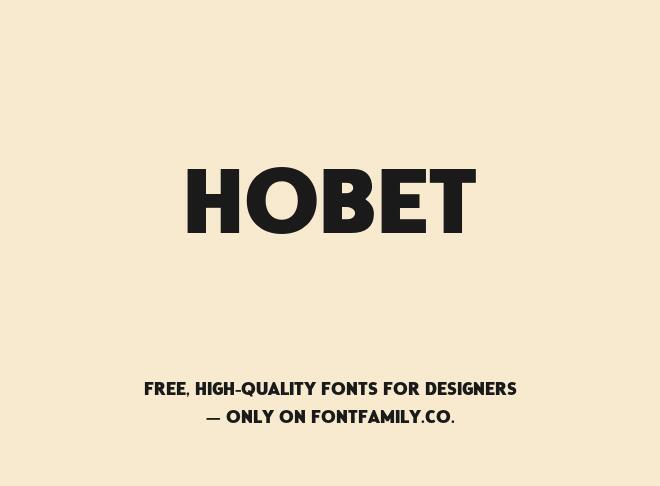 Hobet Font