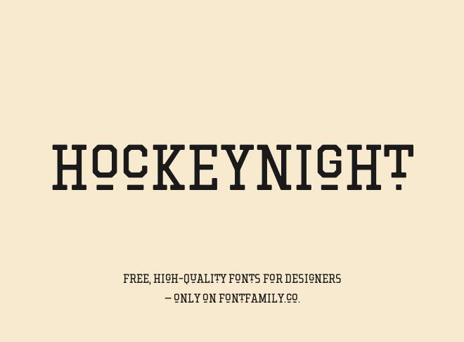 Hockeynight Font