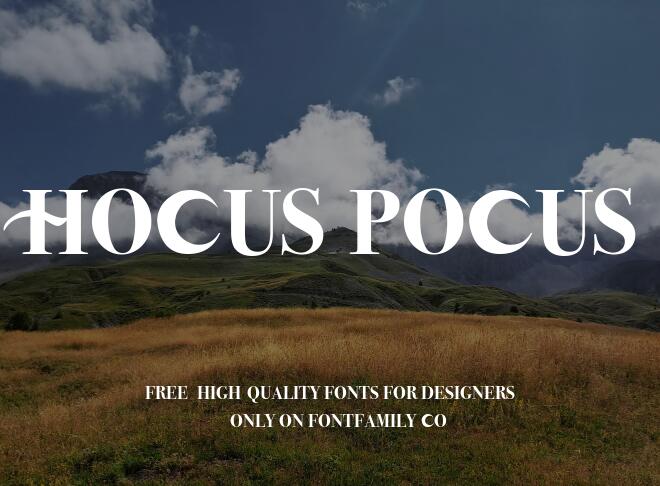 Hocus Pocus Font