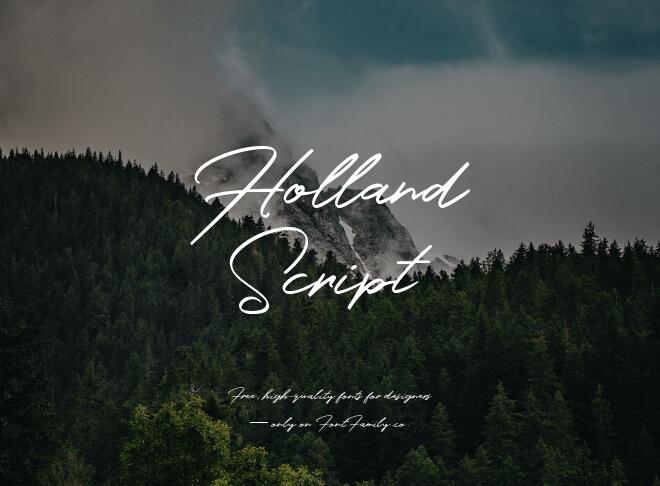 Holland Script Font