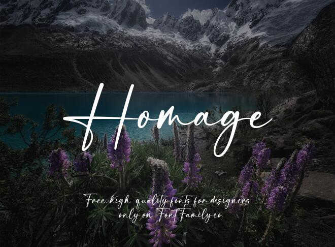 Homage Font