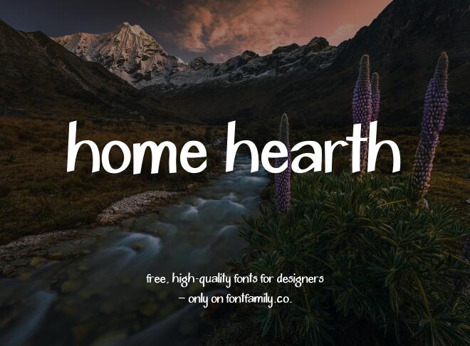 Home Hearth Font
