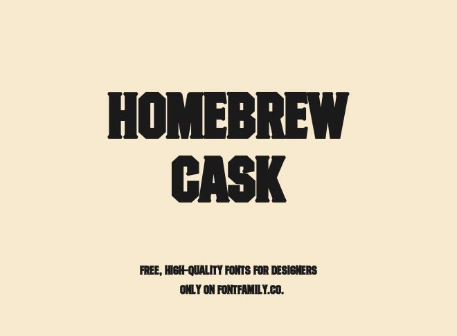 Homebrew Cask Font