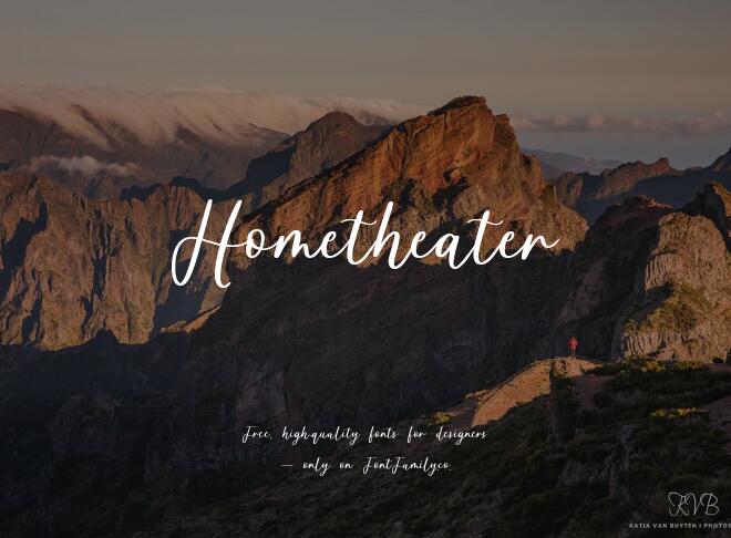 Hometheater Font