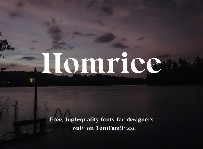 Homrice Font
