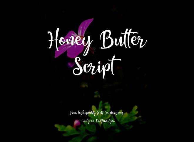 Honey Butter Script Font