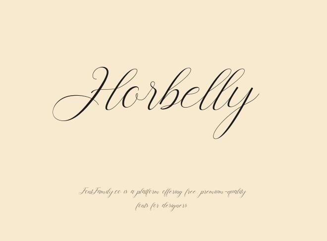 Horbelly Font