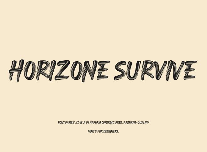 Horizone Survive Font