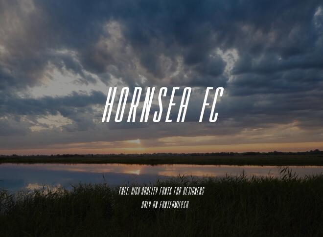 Hornsea Fc Font