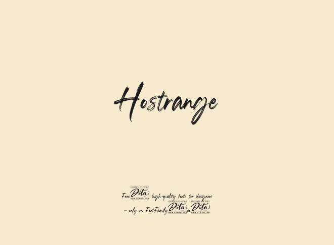 Hostrange Font