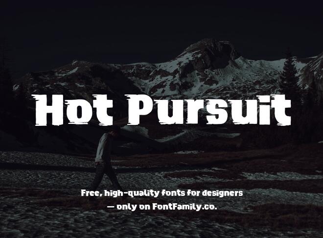 Hot Pursuit Font