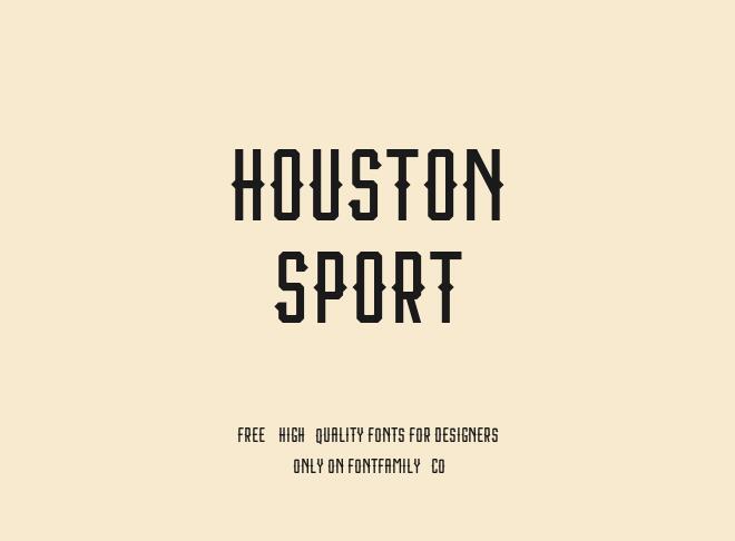 Houston Sport Font
