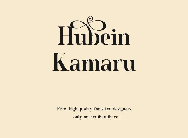 Hubein Kamaru Font