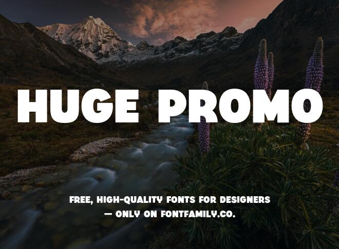 Huge Promo Font