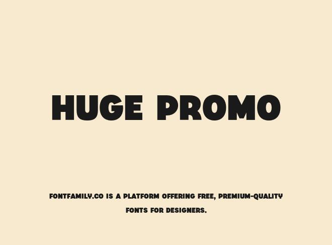 Huge Promo Font