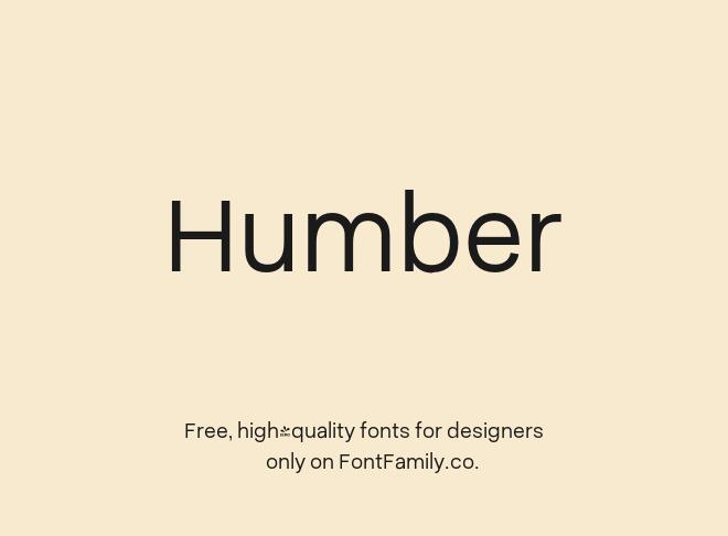 Humber Font