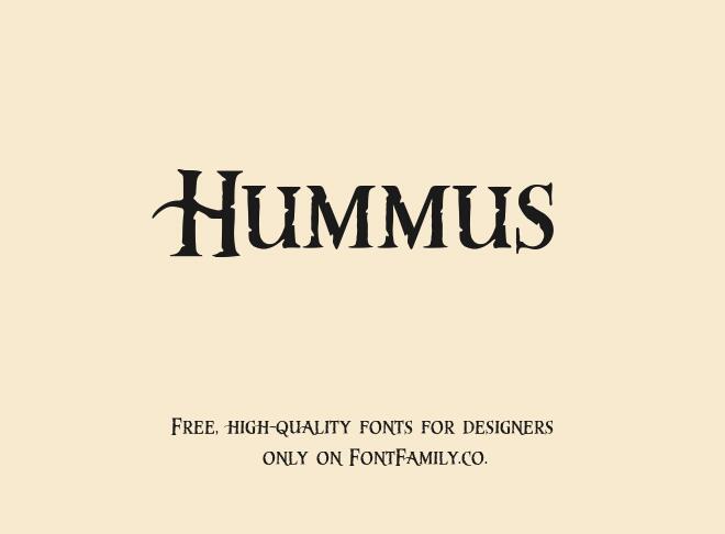 Hummus Font
