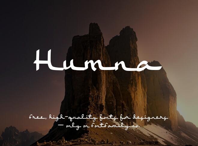 Humna Font