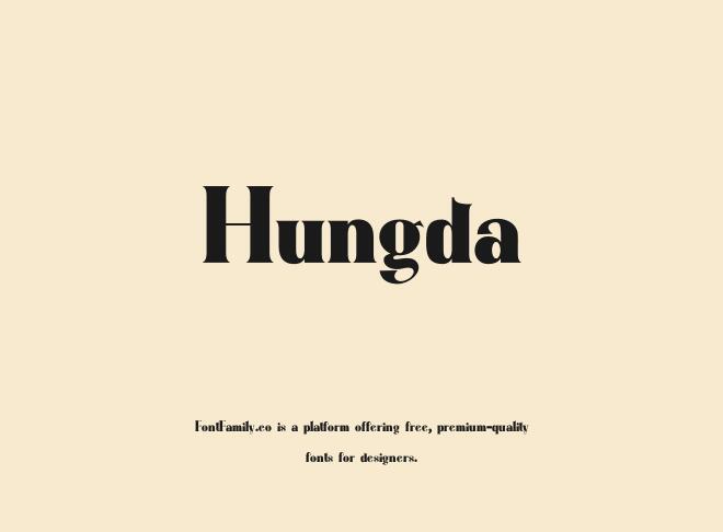 Hungda Font