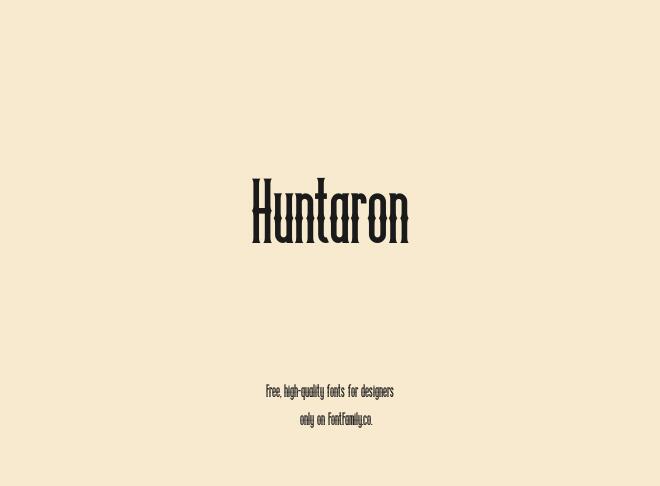 Huntaron Font