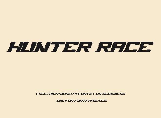 Hunter Race Font