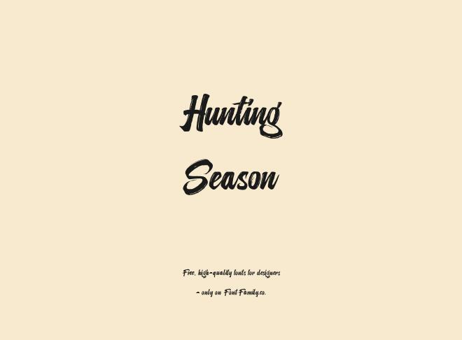 Hunting Season Font