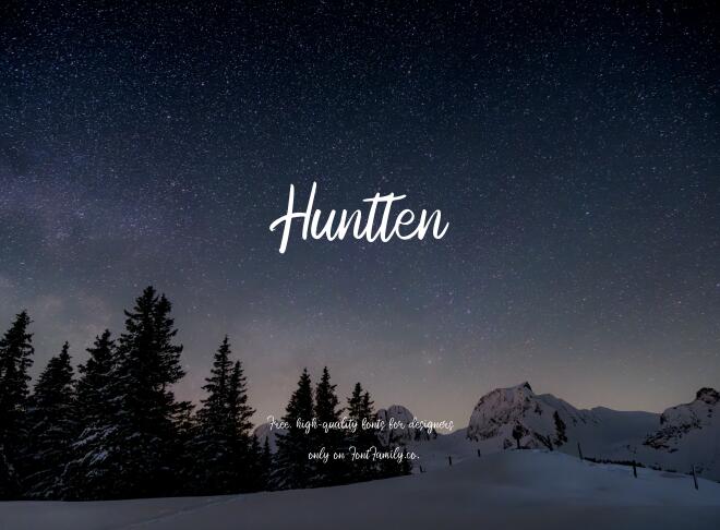 Huntten Font