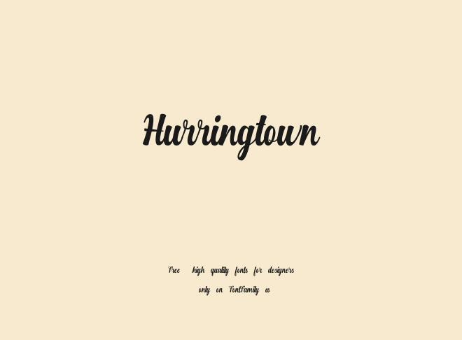 Hurringtown Font