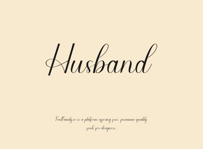 Husband Font