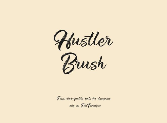 Hustler Brush Font