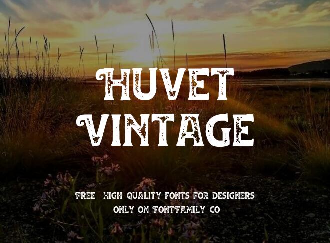 Huvet Vintage Font