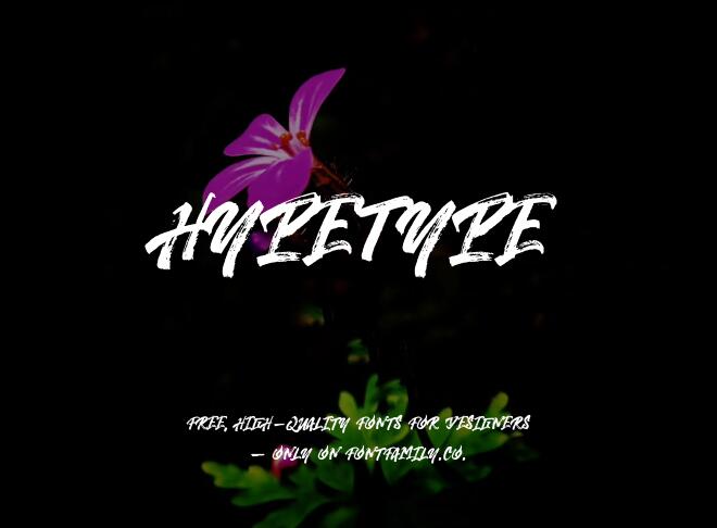 Hypetype Font