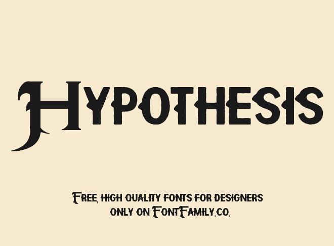 Hypothesis Font