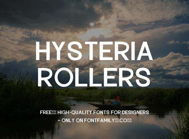 Hysteria Rollers Font