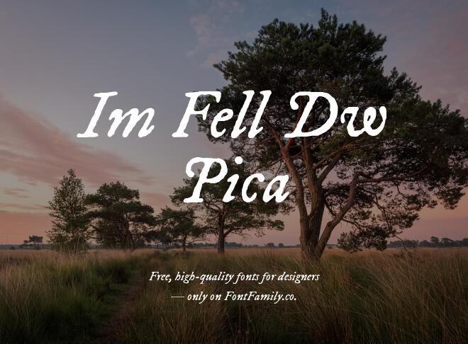 Im Fell Dw Pica Font