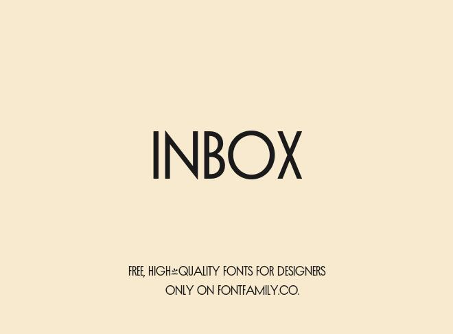 Inbox Font
