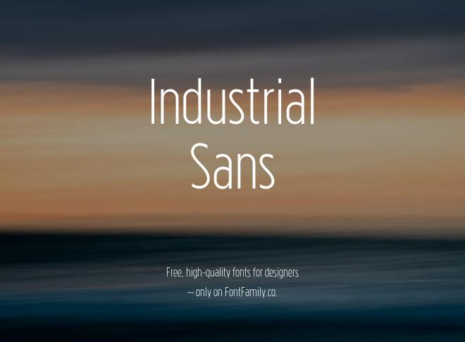 Industrial Sans Font
