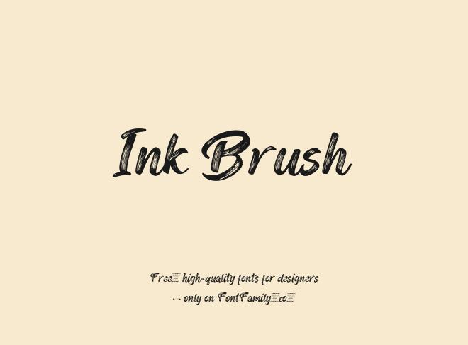 Ink Brush Font
