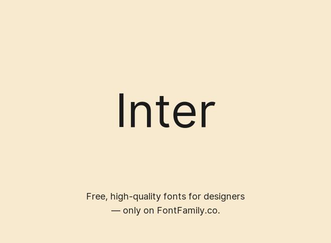 Inter Font