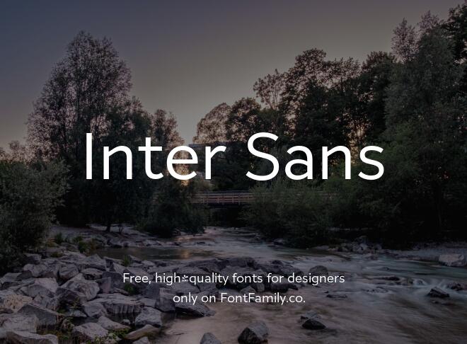 Inter Sans Font