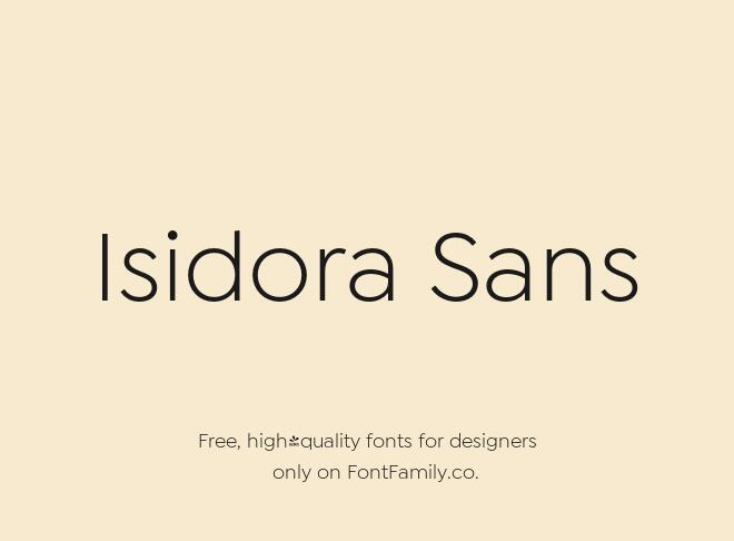 Isidora Sans Font