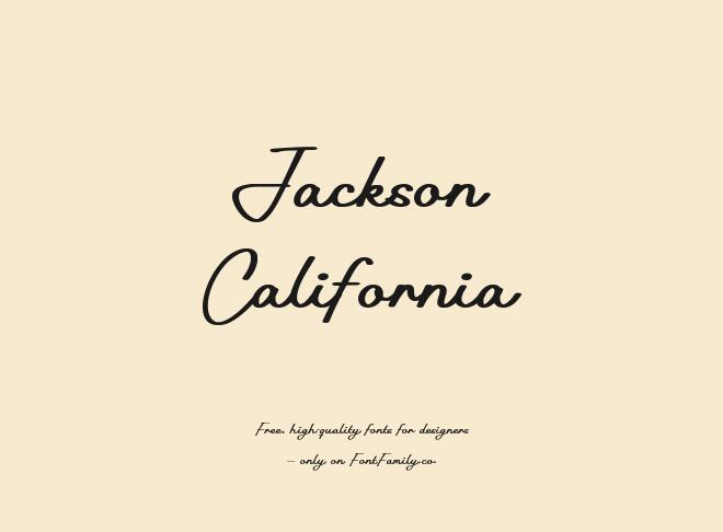 Jackson California Font