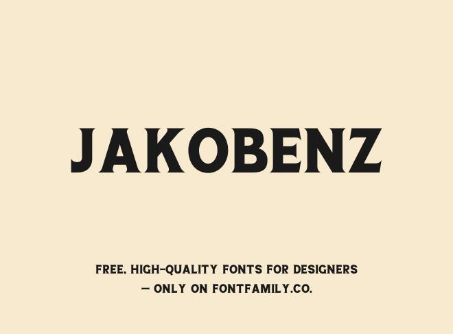 Jakobenz Font