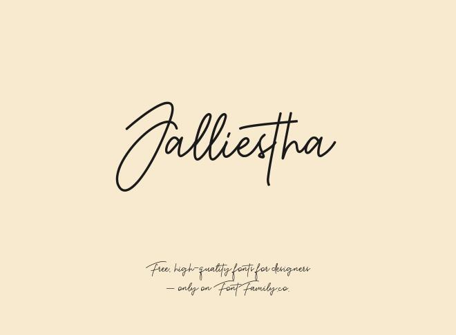 Jalliestha Font