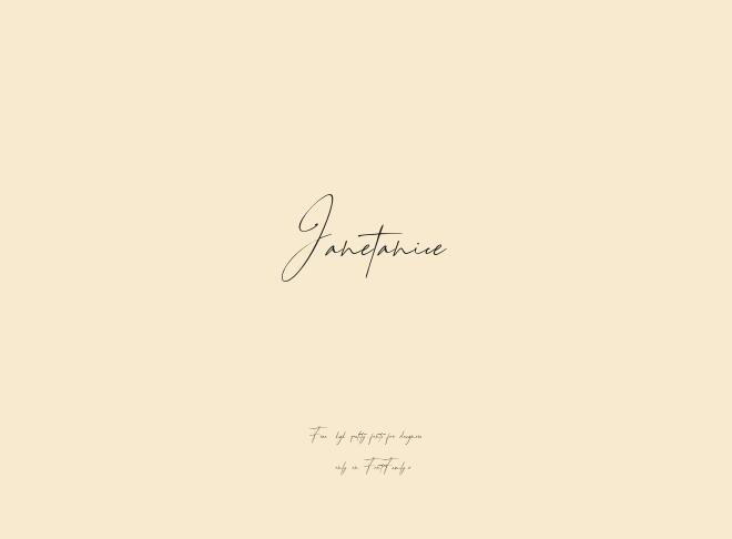 Janetanice Font