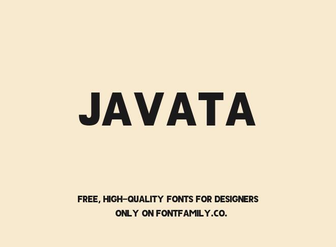 Javata Font