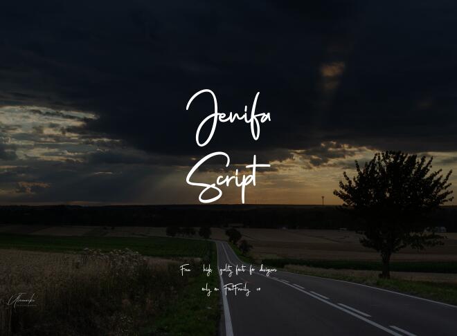 Jenifa Script Font