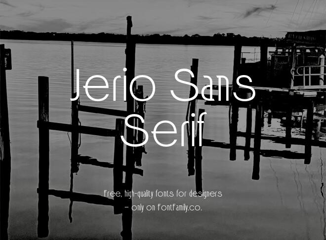 Jerio Sans Serif Font