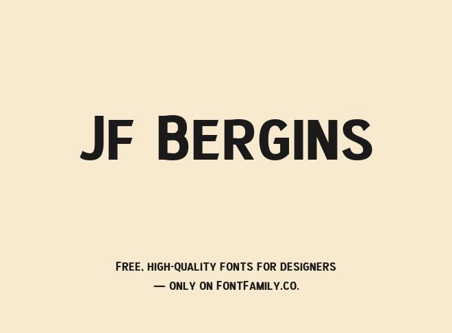 Jf Bergins Font