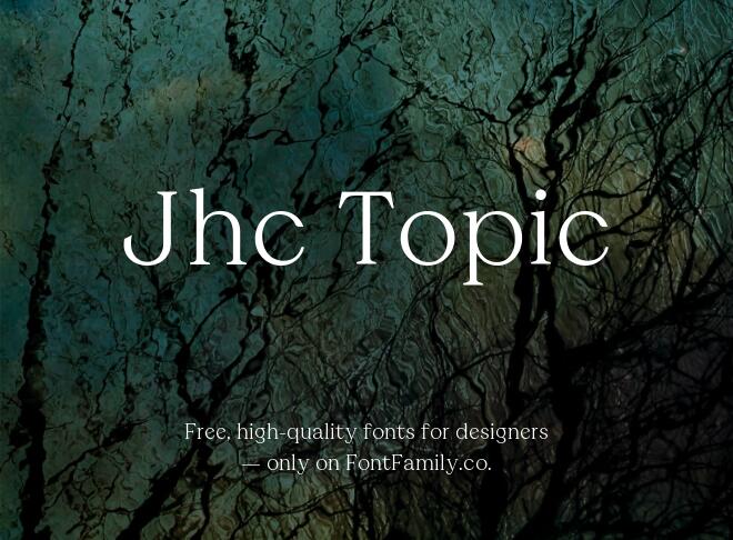 Jhc Topic Font